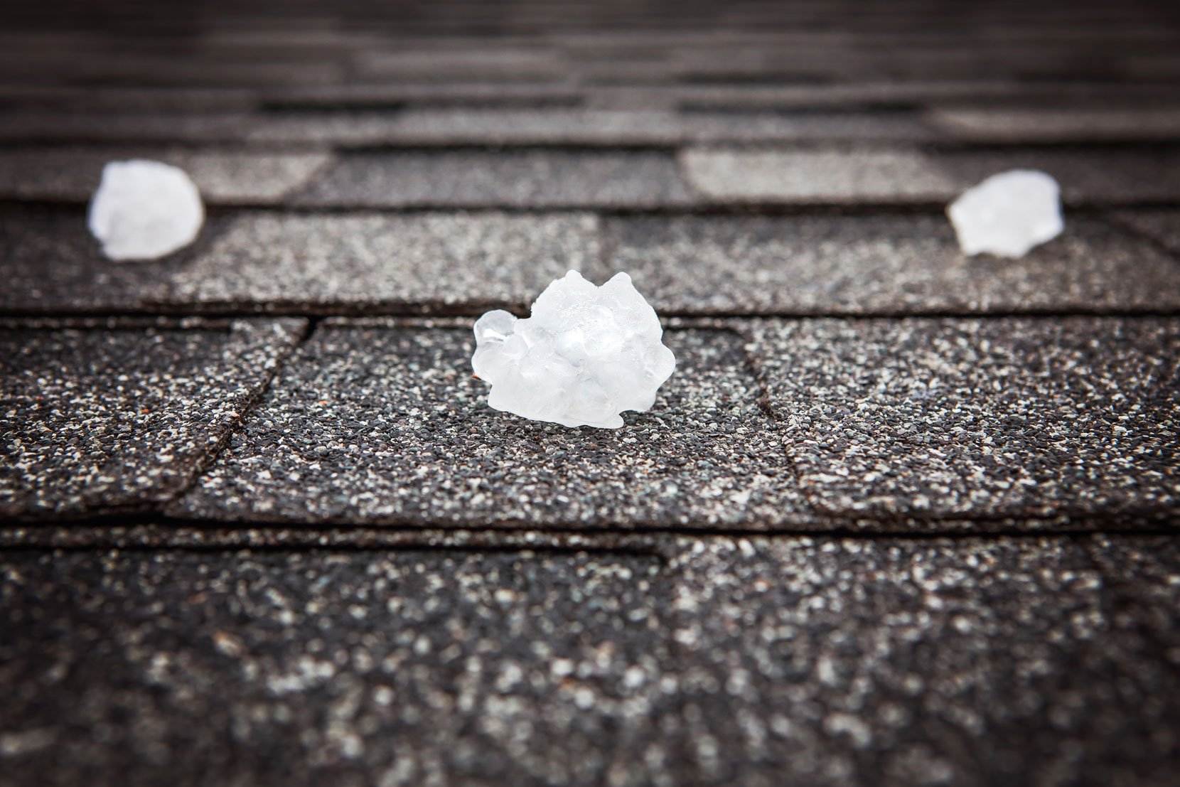 Hail on roof