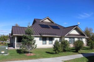 a successful metal roof installation completed on a home in San Antonio